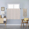 Sutuo Home Boho Sheer Curtain Valance Tier Crochet Lace with Bohemian Hollow Knitted Handmade Tassels, Short Farmhouse Window Treatment for Kitchen Cafe, Rod Pocket, 1 Panel 59" W x 36" L, Beige