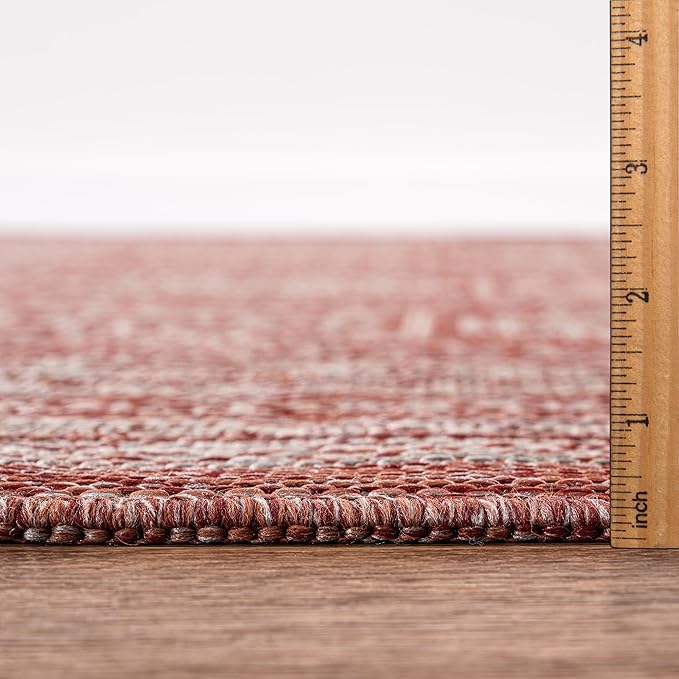 Keen Home Design Terrace Outdoor Runner Rug - 2x12 Washable Indoor/Outdoor Rug for Patio, Kitchen, Balcony, Beach, Garden, Deck and Porch, Size: 2'2"x11'10"