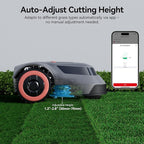 Redkey MGC1000 Robot Lawn Mower with 590ft Boundary Wires for 0.25 Acre (1/4 Acre), 45% Slope, 70Mins Runtime, Auto Recharge, Automatic Robotic Lawn Mower w/Precise Location & Breakpoint Detection