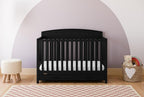 Graco Benton 5-in-1 Convertible Crib with Drawer (Black) - Converts from Baby Crib to Toddler Bed, Daybed and Full-Size Bed, Fits Standard Full-Size Crib Mattress, Adjustable Mattress Support Base