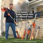 Husqvarna 110iL FLXi Cordless Grass Trimmer and Edger, Attachment Capable Battery Weed Trimmer with 4 Ah Battery and Charger Included, Extension Pole for Longer Reach