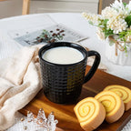 Large Coffee Mug, 20 oz Ceramic Coffee Cup with Handle, Black | Coffee Mug for Office & Home, Latte Cocoa, Microwave & Dishwasher Safe, Lead-Free, Wedding & Housewarming Gift