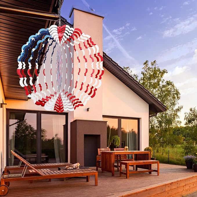 Wind Spinners Outdoor Butterfly - Birthday Gifts for Women Mom Wife Grandma, Hanging Butterflies Wind Sculptures, 12 inch 3D Wind Spinner for Garden Decor for Outside, Garden, Patio, Yard, Outdoor