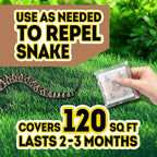 Snake Repellent for Yard Pet Safe, Indoor and Outdoor, 12 Packs | Repels rattlesnakes, Protects Garden Garage Farm Camping Backyard House Coop, Natural Formula, Easy to Use, Long-Lasting