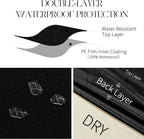 MOSAYT 100% Waterproof Dining Room Chair Covers Set of 6, Super Fit Stretch Jacquard Parson Chairs Slipcovers Removable Washable Chair Seat Protectors for Home, Kitchen, Banquet (Black)