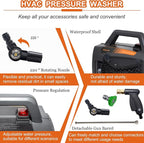 Updated ZPB140 Port A Blaster HVAC Coil Cleaning, Portable Pressure Washer, Coil Jet Cleaner for ac Unit 120V 80W for Indoor or Outdoor, Flow Rate 4L/min, Working Pressure 0.7-1.0MPa