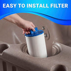 Aqualife Current Outdoor Hot Tub, Free Extras, Fits 4-Adults, Plug and Play Spa, Free Cover Included, Made in USA
