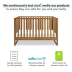 Davinci Hunter 3-in-1 Convertible Crib, Chestnut, Easy Assemble, Greenguard Gold Certified