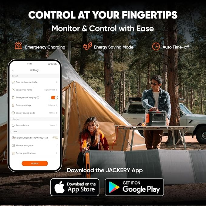 Jackery Explorer 1000 v2 Portable Power Station and 3-Port 102W Fast Charger, 1070Wh LiFePO4 Battery,1500W AC/100W USB-C Output, 1 Hr Fast Charge, Solar Generator for for Outdoor, Camping