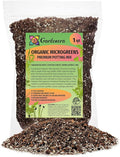Gardenera Organic Microgreens Premium Potting Mix: Natural Ingredients for Healthy Growth and Nutrient Retention - 1 Quart