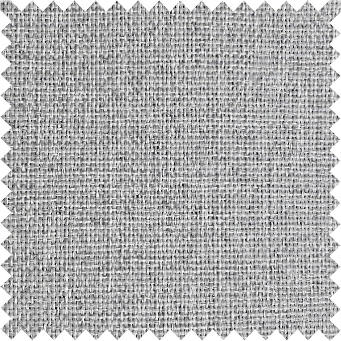 Macochico 120”Wx102”L 100% Blackout Linen Curtains Pinch Pleated Thermal Panels for Sliding Door Bedroom Living Room Farmhouse Shabby Chic Silver Grey Burlap Curtains with Tieback 1 Panel