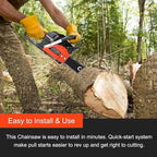 COOCHEER 62CC Gas Chainsaw 20 Inch 2-Cycle Gas Powered Chain Saws 3.5 HP Power Chain Saw Cordless Gasoline Powered Chainsaw with 2 Chains for Tree Wood Cutting