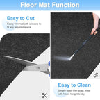 Outdoor Storage Shed Mat, 8 x 6 FT Garage Floor Mats with Reusable, Washable, Non Slip, Durable for Protects Garage Floors/Driveways/Entrance Doors/Deck [Gray]
