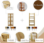 Casual Home 3-Shelf 14" Wide Folding Bookcase, Honey Oak (New)