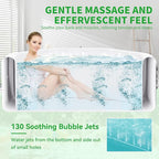 4-6 Person Inflatable Hot Tub, Polygon Portable Blow Up Hot Tub, Leak-Proof PVC Outdoor Spa with 130 Strong Air Jets, Heater Pump and Insulated Cover, 77” X 77”X 25”