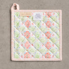 Maison d' Hermine Pot Holders 100% Cotton Potholders (8" x 8", Pack of 2) | Heat Resistant Hot Pads with Loop BBQ Cooking Baking Farmhouse Kitchen Handling Hot Pans Spring Summer - Bunny Party