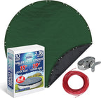 Winter Swimming Pool Cover for 15 ft Aboveground Round Pool Size, Value Plus Choice Series, Solid Material, Color - Evergreen, Pool Cover Choice 3215-4CHOICE
