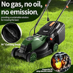 Goplus Lawn Mower, Electric Lawn Mowers with Grass Collection Box, 12 AMP Motor, 14" Cutting Deck, 3 Adjustable Cutting Positions, Walk-Behind Small Corded Lawnmower for Garden Farm Yard