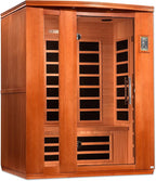 Dynamic Lugano 3-Person Low EMF (Under 8MG) FAR Infrared Sauna (Canadian Hemlock)