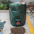 Large Compost Bin Bags,Garden Compost Bin Bags 80 Gallon(300L) Outdoor Collapsible Garden Yard Garbage Cans Fallen Leaf Bag (Green 1pc)