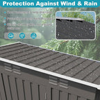 5X3 FT Outdoor Metal Storage Shed, Tool Shed with Pitched Roof and Lockable Door, Compact Garden Shed for Backyard Garden Patio Lawn, Gray