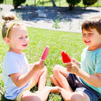 Watermelon Shape Popsicle Molds, Ice Pop Plastic Molds 6 Cavities, Ice Cream Pop Mold, Plastic Popsicles Molds, DIY Ice Pop Molds With Sticks