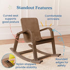 ECR4Kids Bentwood Rocking Chair, Kids Furniture, Grey Wash