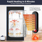 Portable Sauna, Full Size, Steam Tent Sauna Box with 3.0L Steamer, Remote Control, Folding Chair, 9 Levels
