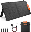 GRECELL 100W Solar Panel for Power Station Generator, 21.5V Portable Foldable Solar Panel with Fast Charger and Adjustable Kickstand Solar Cell Charger for Outdoor Camping RV Van Travel