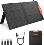 GRECELL 100W Solar Panel for Power Station Generator, 21.5V Portable Foldable Solar Panel with Fast Charger and Adjustable Kickstand Solar Cell Charger for Outdoor Camping RV Van Travel