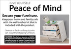 Ameriwood Home Quinton Point 4 shelves Bookcase with Glass Doors, Inspire Cherry