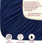 NTBAY Toddler Bedding Set - 4 Piece Soft and Breathable Crib Bedding Set for Boys and Girls, Includes Quilted Comforter, Fitted Sheet, Flat Top Sheet and Envelope Pillowcase, Navy Blue