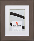 Craig Frames 22x28 Brown Picture Frame Matted to 18x24, Rustic Wall Decor | A lightweight, shatter resistant acrylic front, made in the USA for a gallery display