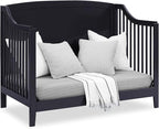 Delta Children Campbell 6-in-1 Convertible Crib - Greenguard Gold Certified, Midnight Grey