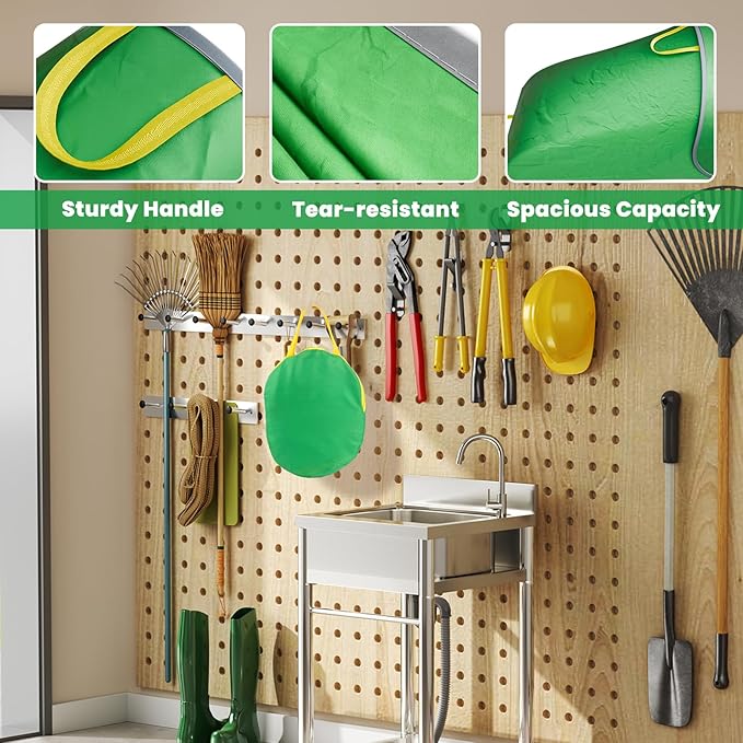 Leaf Collector, Foldable Portable Leaf Bags, Reusable Yard Garden Bags for Leaves, Grass, Lawn Trash