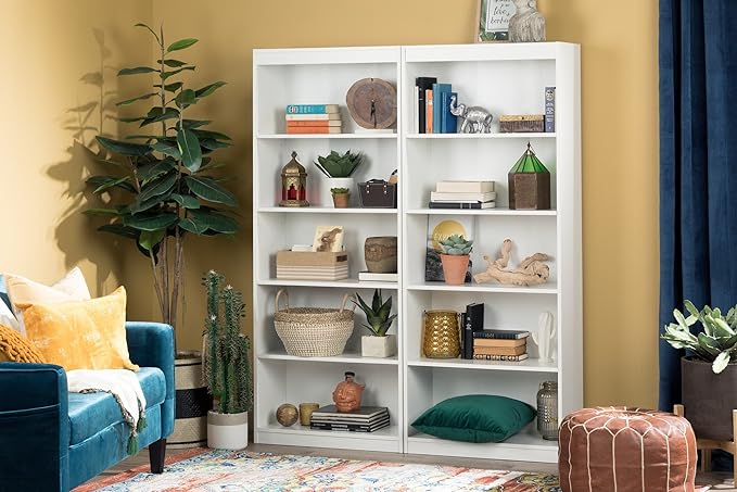 South Shore Axess 5-Shelf Bookcase - Pure White