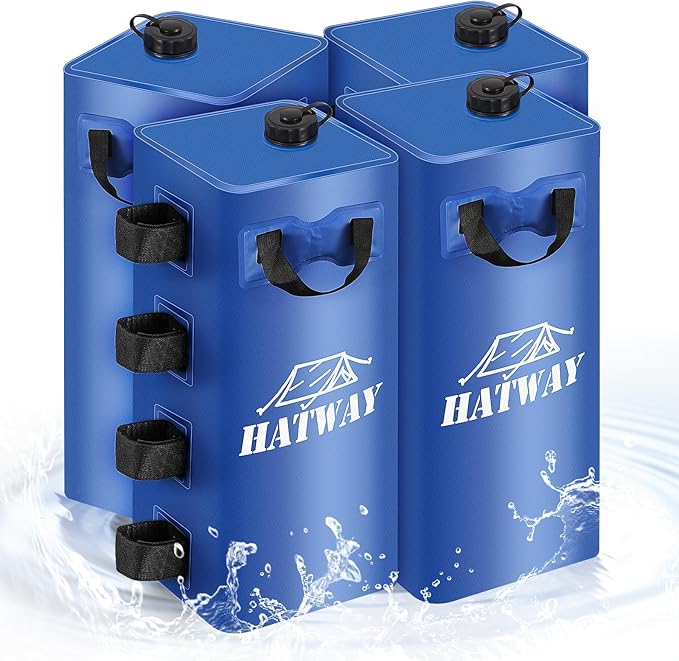 Canopy Water Weight Bag,220 LBS Water Tent Weights Set of 4 Leg Weights for Pop Up Canopy,Gazebo,Canopies,Tent-4 * 25L-Blue