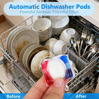 400 Count Dishwasher Pods, No Pre-Rinse Dishwasher Detergent Soap On Stain and Grease, Leaving a Virtually Spotless Shine,Dishwasher Detergent for Deep Cleaning