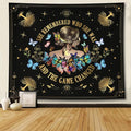 Bapcoku She Remembered Who She Was And The Game Changed Positive Quotes Tapestry Inspirational Gift Wall Decor for Bedroom,Uplifting Encouragement Gifts Butterfly Gifts for Women Teens Girls 60x50in