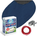 Winter Swimming Pool Cover for 12 ft x 24 ft Aboveground Oval Pool Size, Secure Choice Series, Solid Material, Color - Cobalt Blue, Pool Cover Choice 271224-4CHOICE
