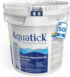 Pro-Grade Chlorine Pool Shock, 68% Cal-Hypo Granular Sanitizer, Prevents Bacteria & Algae, Restores Crystal Clear Water - Shock Treatment, Swimming Pool Chemical - 50Lb