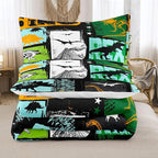 Bodhi Dinosaur 4018 Microfiber Polyester Bedding Set, Twin, 2 Pieces