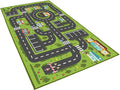 Car Rug Play Mat, Road Rug Carpet for Kids, City Life Educational Road Traffic Carpet for Ages 3-12 Years Old(140×200cm/55×79inch)