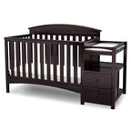 Delta Children Abby Convertible Crib and Changer, Dark Chocolate