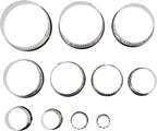 Ateco Fluted Edge Round Cutters in Graduated Sizes, Stainless Steel, 11 Pc Set