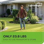 Greenworks 24V 13" Brushless (Push) Cordless Lawn Mower, 4.0Ah Battery and Charger