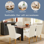 BIETYONE Waterproof Dining Chair Covers, Stretch Seat Protector, Washable | 6 Pack, Waterproof, Spill Resistant, Washable, Stretch Fit, Easy Clean Chair Protector