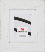 Craig Frames Jasper Wide, 16 x 24 Inch Country Marshmallow White Picture Frame Matted to Display a 12 x 18 Inch Photo