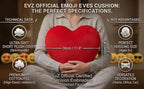 EvZ Official Certified Heart Emoji Pillow - 31cm Large Soft Plush Solid Red Heart-Shaped Emoticon Cushion - Official Emoji Licensed Romantic Gift for Valentine's Day, Anniversary & Wedding (Red)