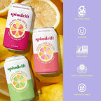 Spindrift Lemonade 3 Flavor Variety 20 Pack,12 Fl Oz (Pack of 20)